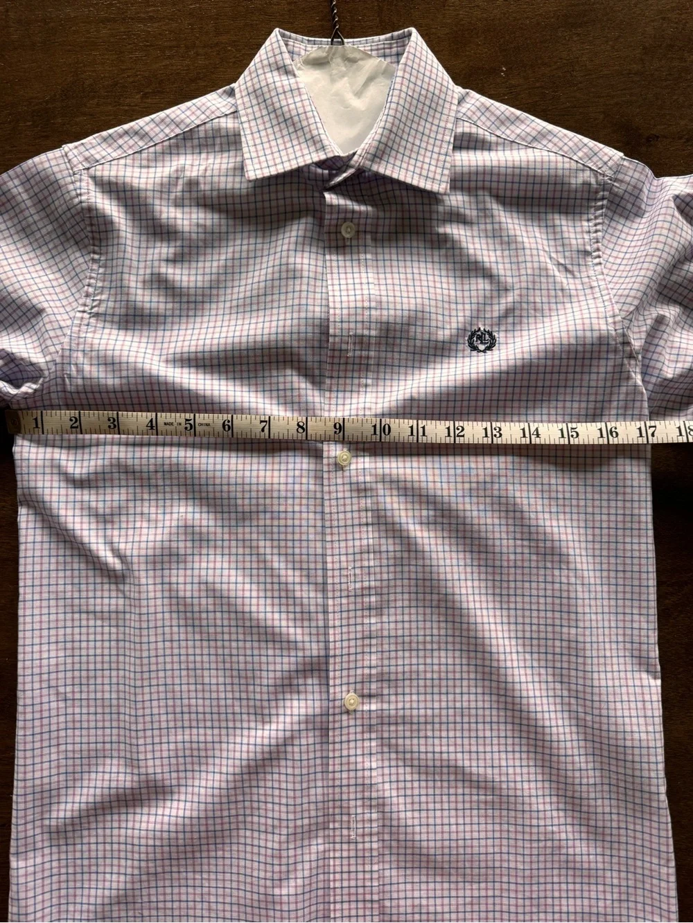 Ralph Lauren Lavender & Navy Windowpane Button-Down Shirt